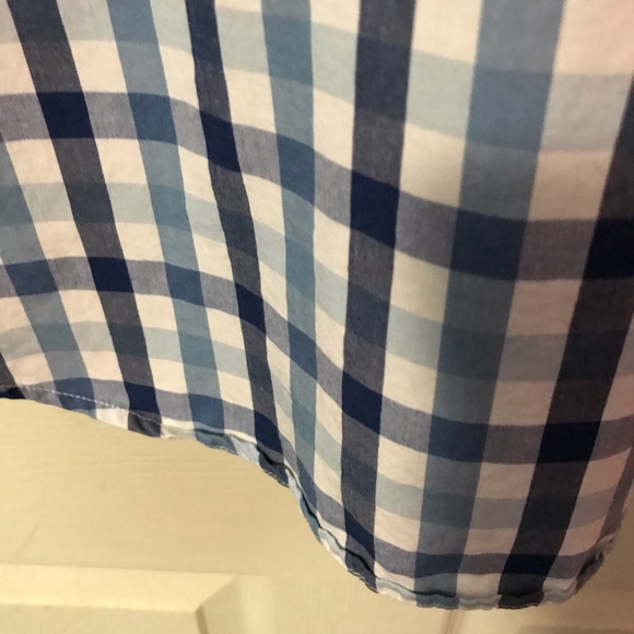 Tommy Hilfiger Blue & White Plaid LS Button Down Mens Medium M - Picture 11 of 12